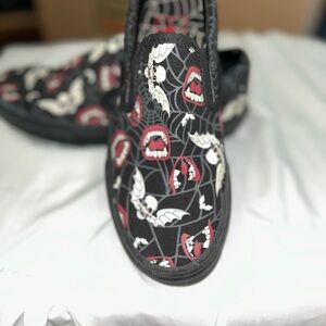 Vans Vampire Bat Slip-On Shoes - GLOW IN THE DARK
